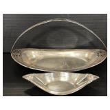 Sheffield vintage serving tray with other tray