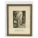 Framed religious print
