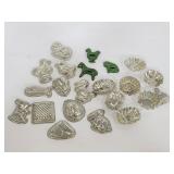 Vintage metal chocolate molds