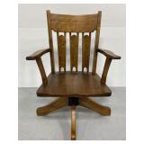 Antique Sheboygan Crocker Chair Co. wood chair