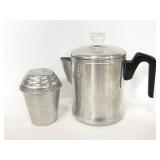 Century aluminum ware percolator and Mirro shaker