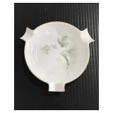 German White porcelain gold trimmed ashtray