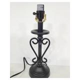Wrought iron style table lamp