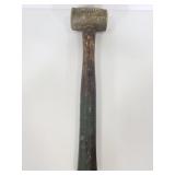 Hackett brass head mallet w/ wood handle