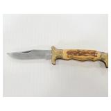 Antler like handle pocket knife