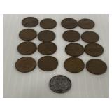 Lot of 1940s-50s silver & wheat pennies