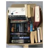 Box of assorted books