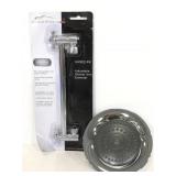 New Delta chrome shower head and arm extender