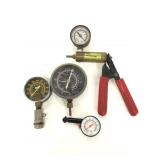 Sears vacuum pump and other compression gauges