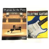 Electric Guitar and Piano music books