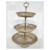 Godinger silver art tiered serving tray