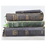 Four vintage Holy Bibles