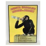 Vintage metal Santelpidio advertising poster