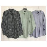 Three Ralph Lauren dress shirts
