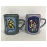 Two Disney Store Nightmare Before Christmas mugs