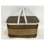 Vintage picnic basket