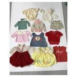 Assorted lot of baby girl clothes