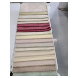 Lot of 18 carpet sample rugs