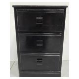 Small three drawer side table