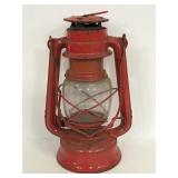 Winged wheel vintage red lantern