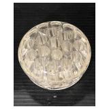 Clear glass flower frog