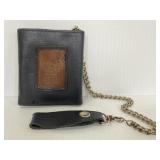 Harley Davidson vintage leather wallet on chain