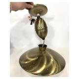 Gold metal ceiling light fixture