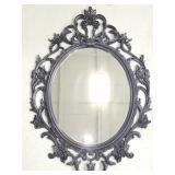 Ornate framed gothic wall mirror