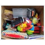 Box of vintage kids toys