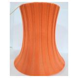 Orange hanging shade lamp