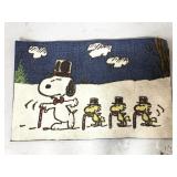 Snoopy Christmas accent rug