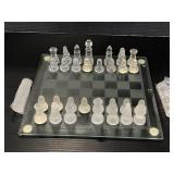 KidConnection glass chess and checkers