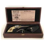 Jesse Woodson James pocket knife and case