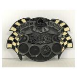 "Cruisin For A Bruisin Felon" belt buckle