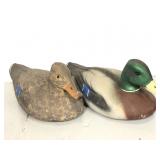 Two Composition Decoys ducks