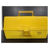 Sears yellow plastic tackle box