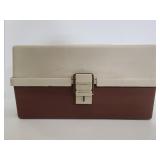 Plano tan & brown plastic tackle box