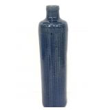 Blue ceramic James Beam decanter