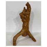 Unique lacquered driftwood art piece