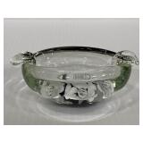 Vintage St Clair hand blown glass ashtray