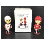 Detroit Red Wings bobble head ornaments
