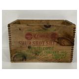 Shur Shot Shells vintage wood ammo crate