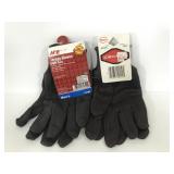 Two assorted pairs of light work gloves