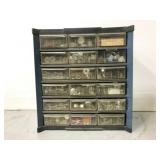 18 tray metal tool box with goodies