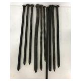 10 piece metal outdoor stake combo lot