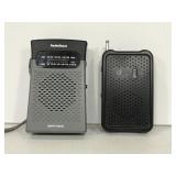 Two assorted plastic handheld radios