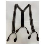 Jos A Bank genuine leather strap suspenders