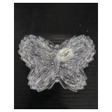 Full lead crystal Gorham butterfly trinket box