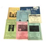 Piano accordion and other vintage music sheet lot