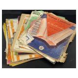 Lot of vintage music & song books